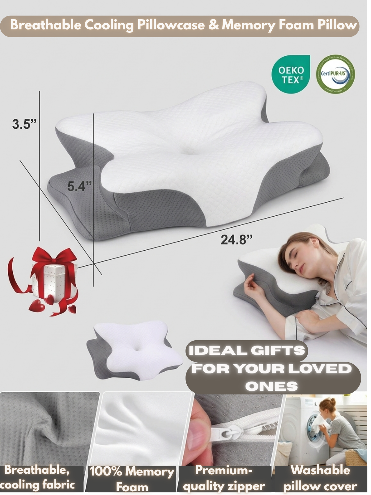 Memory Pillow For Home Sleep